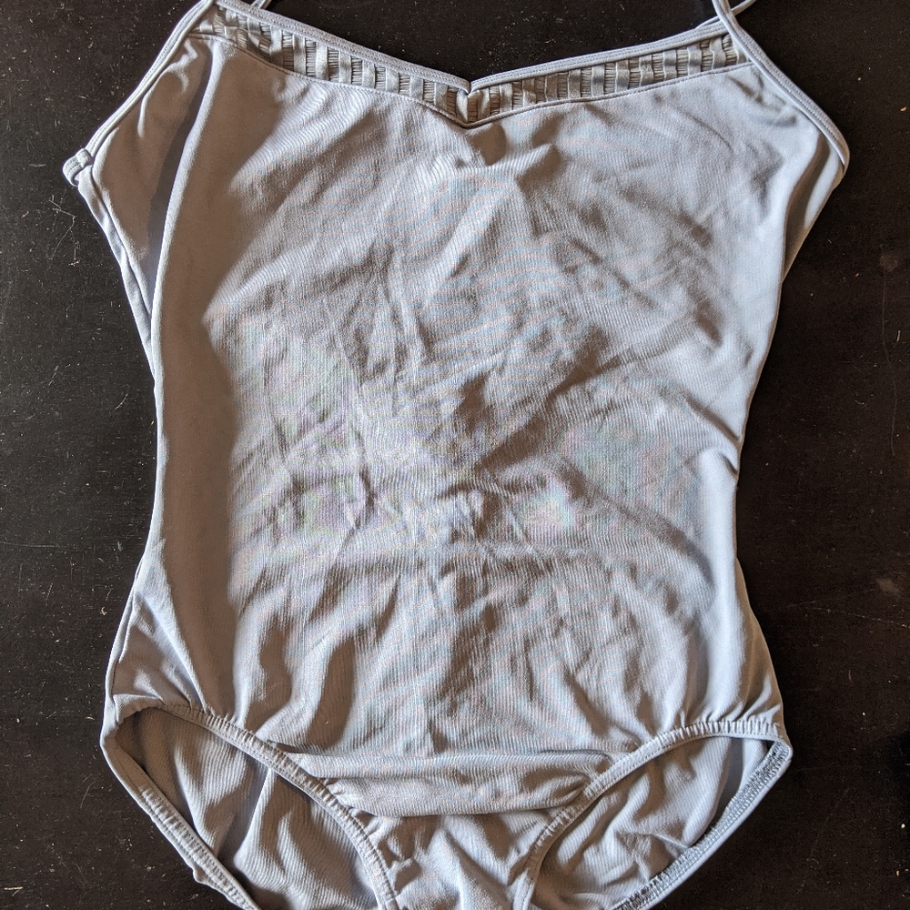 Bloch light grey ballet leotard
